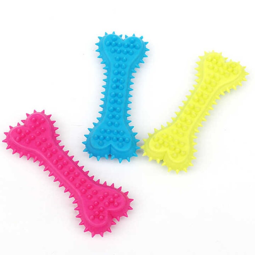 Dog Chew Toy - Durable Dog Toys for Chewers - Teeth Cleaning - 3 Bones